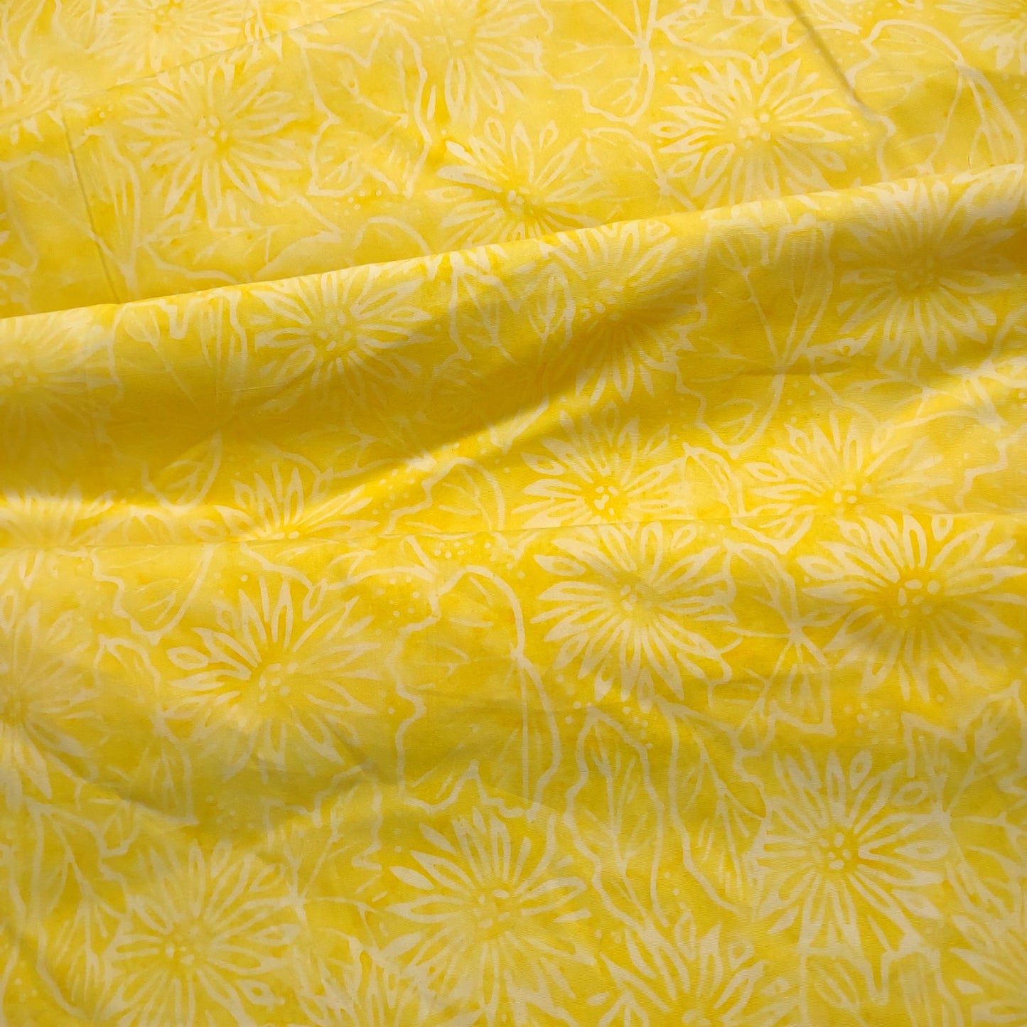 Yellow Floral Batik