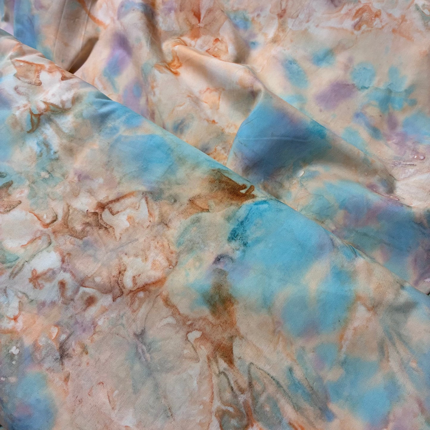 Peach Tie-Dye Batik