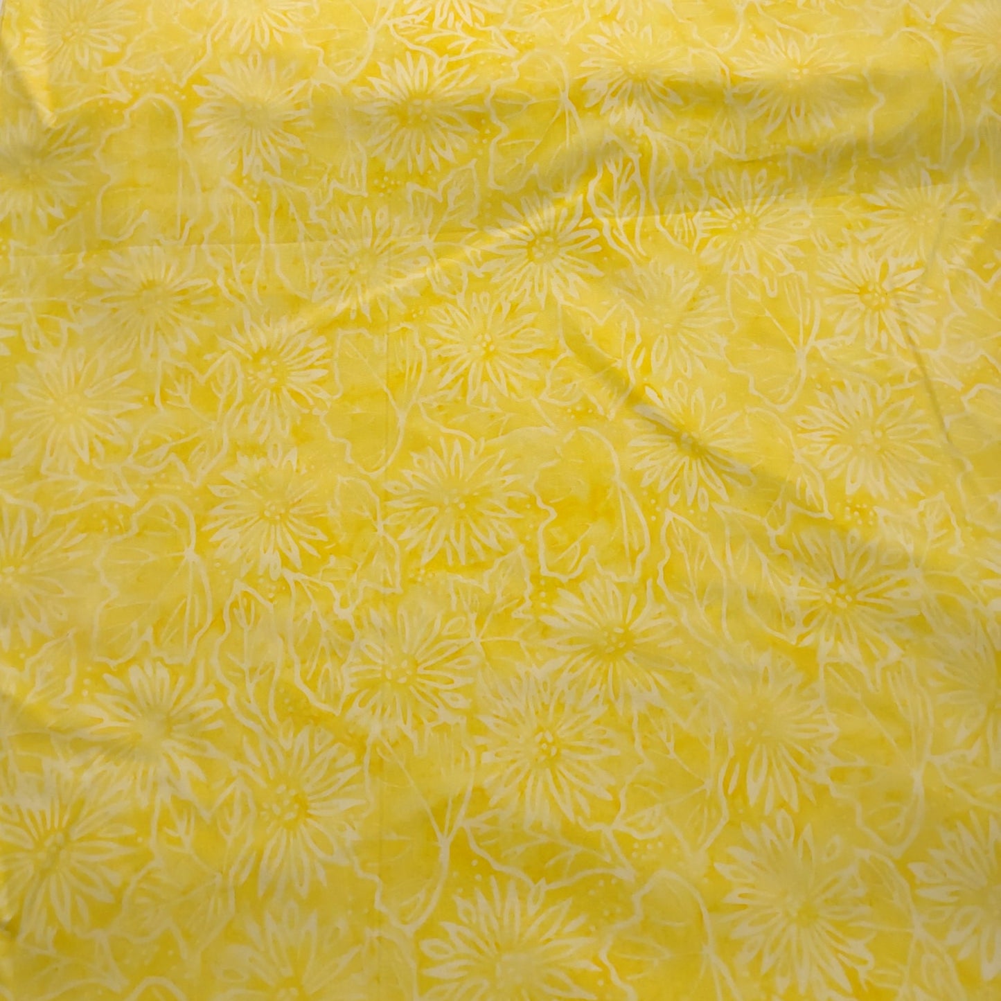 Yellow Floral Batik