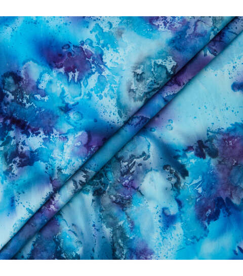 Oil Spill Blue Batik